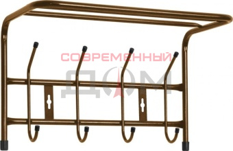 Вешалка настенная NIKA ВП4 (ВП4/БЖ бежевый металлик)